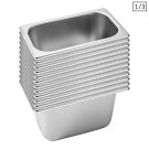 SOGA Gastronorm GN Pan Full Size 1/3 GN Pan 15cm Deep Stainless Steel Tray SOGA Gastronorm GN Pan Full Size 1/3 GN Pan 15cm Deep Stainless Steel Tray