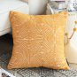 SOGA 50cm Mustard Yellow Throw Pillow Geometric Indoor and Outdoor Corded for Home Decor