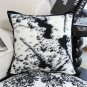 SOGA 50cm Throw Pillow Black and White Leopard Thick Premium Polyester Fiber for Home Decor