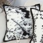 SOGA 50cm Throw Pillow Black and White Leopard Thick Premium Polyester Fiber for Home Decor