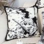 SOGA 50cm Throw Pillow Black and White Leopard Thick Premium Polyester Fiber for Home Decor