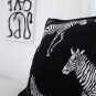 SOGA 50cm Throw Pillow Black Light Luxury Zebra Square Pillow for Home Decor