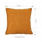 SOGA 50cm Throw Pillow Mustard Wabi Sabi Arches Indoor and Outdoor Kavka for Home Decor