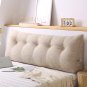 SOGA 100cm Beige Triangular Wedge Bed Pillow Headboard Backrest Bedside Tatami Cushion Home Decor