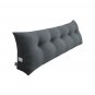 SOGA 100cm Dark Grey Triangular Wedge Bed Pillow Headboard Backrest Bedside Cushion Home Decor