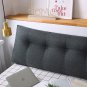 SOGA 100cm Dark Grey Triangular Wedge Bed Pillow Headboard Backrest Bedside Cushion Home Decor
