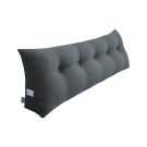 SOGA 120cm Dark Grey Triangular Wedge Bed Pillow Headboard Backrest Bedside Cushion Home Decor