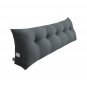 SOGA 120cm Dark Grey Triangular Wedge Bed Pillow Headboard Backrest Bedside Cushion Home Decor