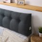 SOGA 120cm Dark Grey Triangular Wedge Bed Pillow Headboard Backrest Bedside Cushion Home Decor