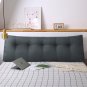 SOGA 150cm Dark Grey Triangular Wedge Bed Pillow Headboard Backrest Bedside Cushion Home Decor