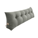 SOGA 150cm Grey Triangular Wedge Bed Pillow Headboard Backrest Bedside Tatami Cushion Home Decor SOGA 150cm Grey Triangular Wedge Bed Pillow Headboard Backrest Bedside Tatami Cushion Home Decor