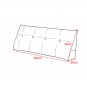 SOGA 150cm Blue Triangular Wedge Bed Pillow Headboard Backrest Bedside Tatami Cushion Home Decor