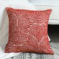 SOGA 50cm Throw Pillow Burgundy Cinnabar Perfect Burnt Indoor and Outdoor Corded for Home Decor