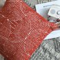 SOGA 50cm Throw Pillow Burgundy Cinnabar Perfect Burnt Indoor and Outdoor Corded for Home Decor