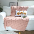 SOGA Pink Textured Knitted Throw Blanket Warm Cozy Woven Cover Couch Bed Sofa Home Decor SOGA Pink Textured Knitted Throw Blanket Warm Cozy Woven Cover Couch Bed Sofa Home Decor