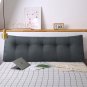 SOGA 120cm Dark Grey Triangular Wedge Bed Pillow Headboard Backrest Bedside Cushion Home Decor