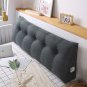 SOGA 120cm Dark Grey Triangular Wedge Bed Pillow Headboard Backrest Bedside Cushion Home Decor