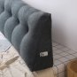 SOGA 120cm Dark Grey Triangular Wedge Bed Pillow Headboard Backrest Bedside Cushion Home Decor