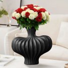 SOGA 25X24cm Ornament Small Matte Black Vases Countertop Decoration Porch Crafts Home Decor SOGA 25X24cm Ornament Small Matte Black Vases Countertop Decoration Porch Crafts Home Decor