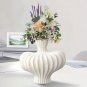 SOGA 25X24cm Ornament Small Matte White Vases Countertop Decoration Porch Crafts Home Decor