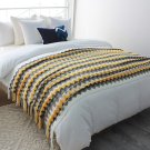 SOGA 220cm Yellow Zigzag Striped Throw Blanket Wave Knitted Woven Cover Couch Bed Sofa Home Decor SOGA 220cm Yellow Zigzag Striped Throw Blanket Wave Knitted Woven Cover Couch Bed Sofa Home Decor