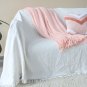 SOGA Pink Knitted Throw Blanket Solid Warm Cozy Woven Cover Couch Bed Sofa Home Decor