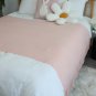 SOGA Pink Knitted Throw Blanket Solid Warm Cozy Woven Cover Couch Bed Sofa Home Decor