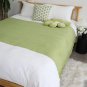 SOGA Green Knitted Throw Blanket Solid Warm Cozy Woven Cover Couch Bed Sofa Home Decor