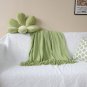 SOGA Green Knitted Throw Blanket Solid Warm Cozy Woven Cover Couch Bed Sofa Home Decor