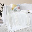 SOGA White Knitted Throw Blanket Solid Warm Cozy Woven Cover Couch Bed Sofa Home Decor SOGA White Knitted Throw Blanket Solid Warm Cozy Woven Cover Couch Bed Sofa Home Decor