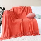 SOGA Orange Knitted Throw Blanket Solid Warm Cozy Woven Cover Couch Bed Sofa Home Decor SOGA Orange Knitted Throw Blanket Solid Warm Cozy Woven Cover Couch Bed Sofa Home Decor