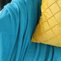 SOGA Blue Knitted Throw Blanket Solid Warm Cozy Woven Cover Couch Bed Sofa Home Decor