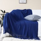 SOGA Royal Blue Knitted Throw Blanket Solid Warm Cozy Woven Cover Couch Bed Sofa Home Decor SOGA Royal Blue Knitted Throw Blanket Solid Warm Cozy Woven Cover Couch Bed Sofa Home Decor