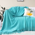 SOGA Teal Knitted Throw Blanket Solid Warm Cozy Woven Cover Couch Bed Sofa Home Decor SOGA Teal Knitted Throw Blanket Solid Warm Cozy Woven Cover Couch Bed Sofa Home Decor