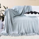 SOGA Grey Knitted Throw Blanket Solid Warm Cozy Woven Cover Couch Bed Sofa Home Decor