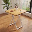 SOGA 80cm Wood Color Board Square Table with White Legs Modern and Stylish Design for Home Decor SOGA 80cm Wood Color Board Square Table with White Legs Modern and Stylish Design for Home Decor
