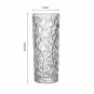 SOGA 30cm Sleek Clear Glass Vase Elegant Wide Crystal Design for Modern Home Décor