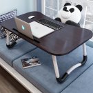 SOGA Black Bed Table Foldable Table Laptop Mini Desk with Notebook Stand Card Slot Holder Home Decor SOGA Black Bed Table Foldable Table Laptop Mini Desk with Notebook Stand Card Slot Holder Home Decor