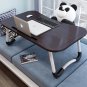 SOGA Black Bed Table Foldable Table Laptop Mini Desk with Notebook Stand Card Slot Holder Home Decor