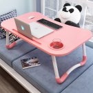 SOGA Pink Bed Table Folding Mini Desk Notebook Stand Card Slot Holder with Cup-Holder Home Decor SOGA Pink Bed Table Folding Mini Desk Notebook Stand Card Slot Holder with Cup-Holder Home Decor