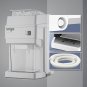 SOGA 300 Watts Electric Ice Shaver Crusher Slicer Snow Cone Maker Commercial Machine 120kgs/h White