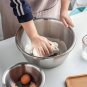 SOGA 3Pcs Deepen Polished Stainless Steel Stackable Baking Washing Mixing Bowls Set Food Storage