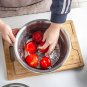 SOGA 3Pcs Deepen Polished Stainless Steel Stackable Baking Washing Mixing Bowls Set Food Storage