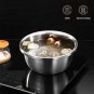 SOGA 3Pcs Deepen Polished Stainless Steel Stackable Baking Washing Mixing Bowls Set Food Storage