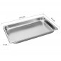 SOGA Gastronorm GN Pan Full Size 1/1 GN Pan 4cm Deep Stainless Steel Tray