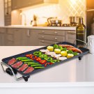 SOGA 48cm Electric BBQ Grill Teppanyaki Tough Non-stick Surface Hot Plate Kitchen 3-5 Person