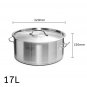 SOGA Stock Pot Top Grade Thick Stainless Steel Stockpot 18/10