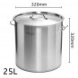 SOGA Stock Pot Top Grade Thick Stainless Steel Stockpot 18/10