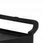 SOGA 2 Tier Food Trolley Cart Multifunctional Big Utility Service with wheels 845x430x940mm Black