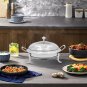 SOGA Stainless Steel Round Buffet Chafing Dish Cater Food Warmer Chafer with Glass Top Lid